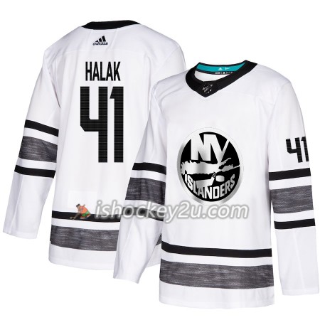 Mænd NHL New York Islanders Trøje Jaroslav Halak 41 Hvid 2019 All-Star Adidas Authentic